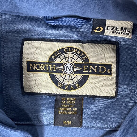 Intel North End Men Blue Long Sleeve Intel Drawstring Full Zip Fleece Jacket M - Picture 4 of 5